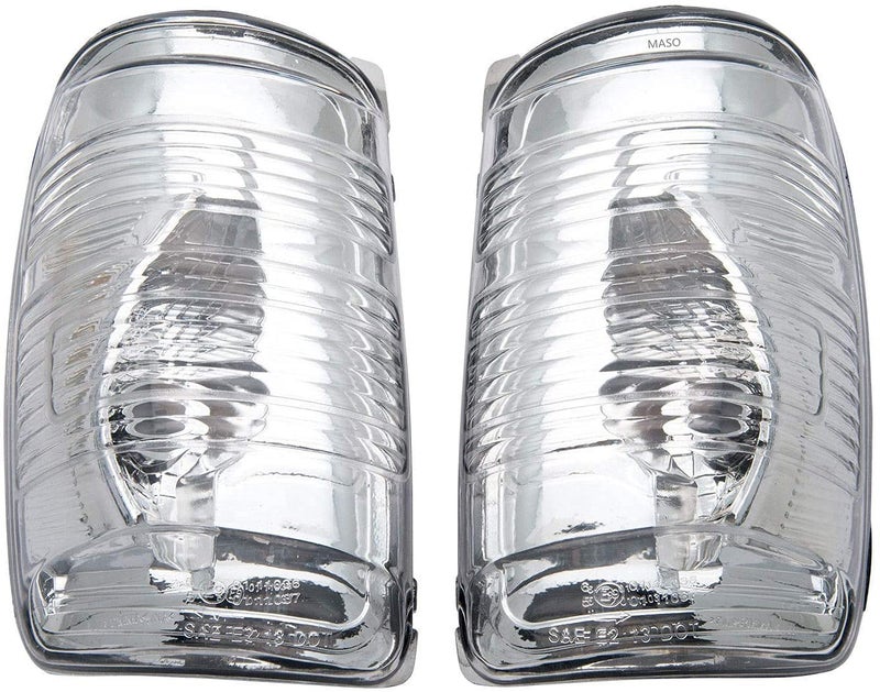 MASO 2Pcs Wing Mirror Indicator Lamp Lens Cover Compatible with Transit MK8 2014 Onwards Right&Left Side(MPN:1847387,1847389) - Image 1